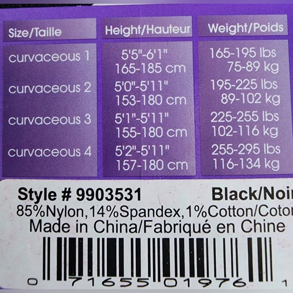 Curvation Tights - 2 pair - Picture 2 of 2